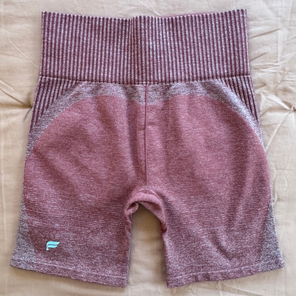 Fabletics Pants - Fabletics Womens Seamless High Waisted Athletic Shorts Pink Marled SO2253107